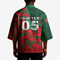Custom Morocco Football Kimono Pentagram Red Lion African