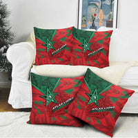 Morocco Football Pillow Cover Pentagram Red Lion African