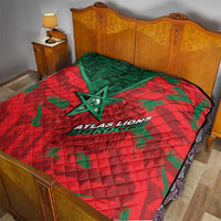 Morocco Football Quilt Pentagram Red Lion African