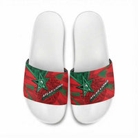 Morocco Football Slide Sandals Pentagram Red Lion African
