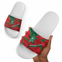 Morocco Football Slide Sandals Pentagram Red Lion African