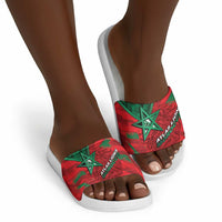 Morocco Football Slide Sandals Pentagram Red Lion African