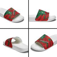 Morocco Football Slide Sandals Pentagram Red Lion African