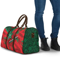 Morocco Football Travel Bag Pentagram Red Lion African