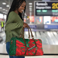 Morocco Football Travel Bag Pentagram Red Lion African