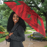 Morocco Football Umbrella Pentagram Red Lion African