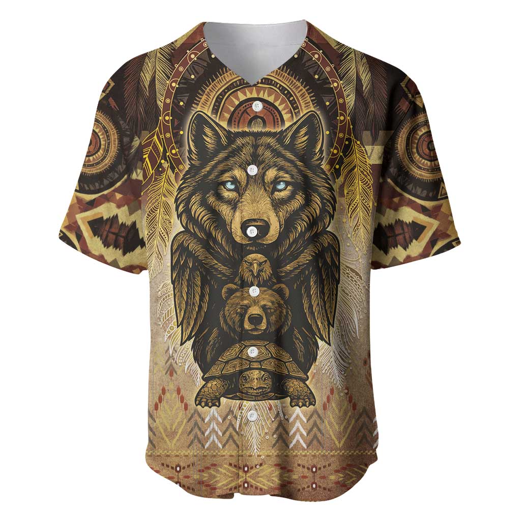 Native American Animal Spirit Baseball Jersey