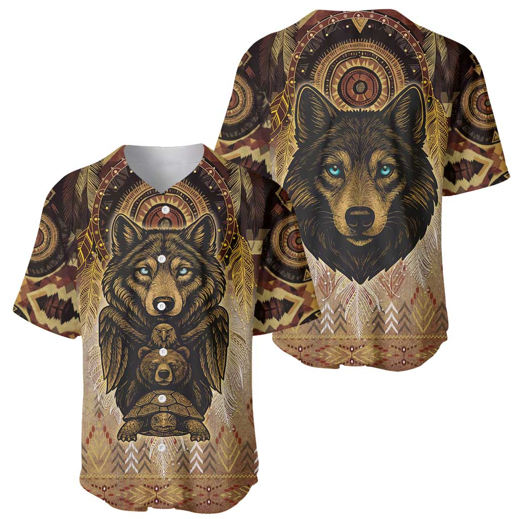 Native American Animal Spirit Baseball Jersey