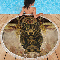 Native American Animal Spirit Beach Blanket