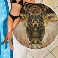 Native American Animal Spirit Beach Blanket