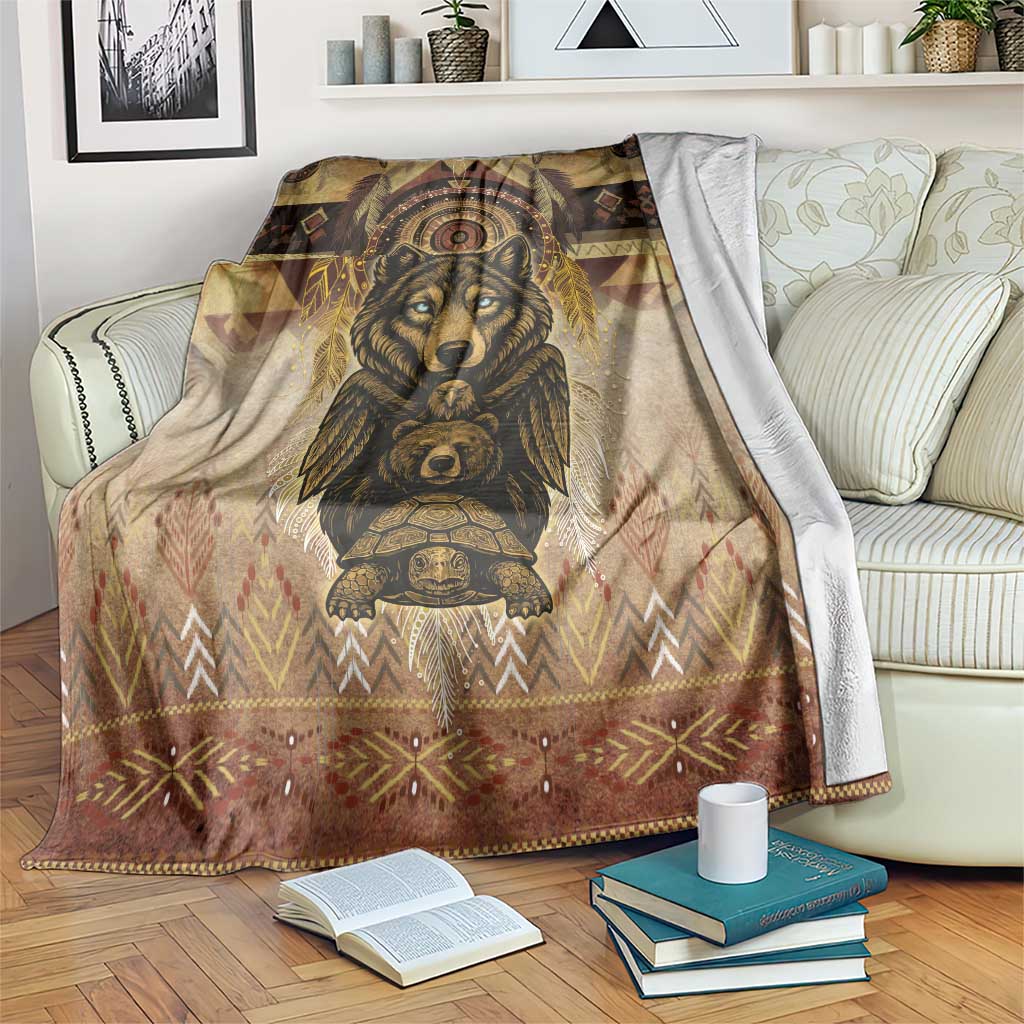 Native American Animal Spirit Blanket