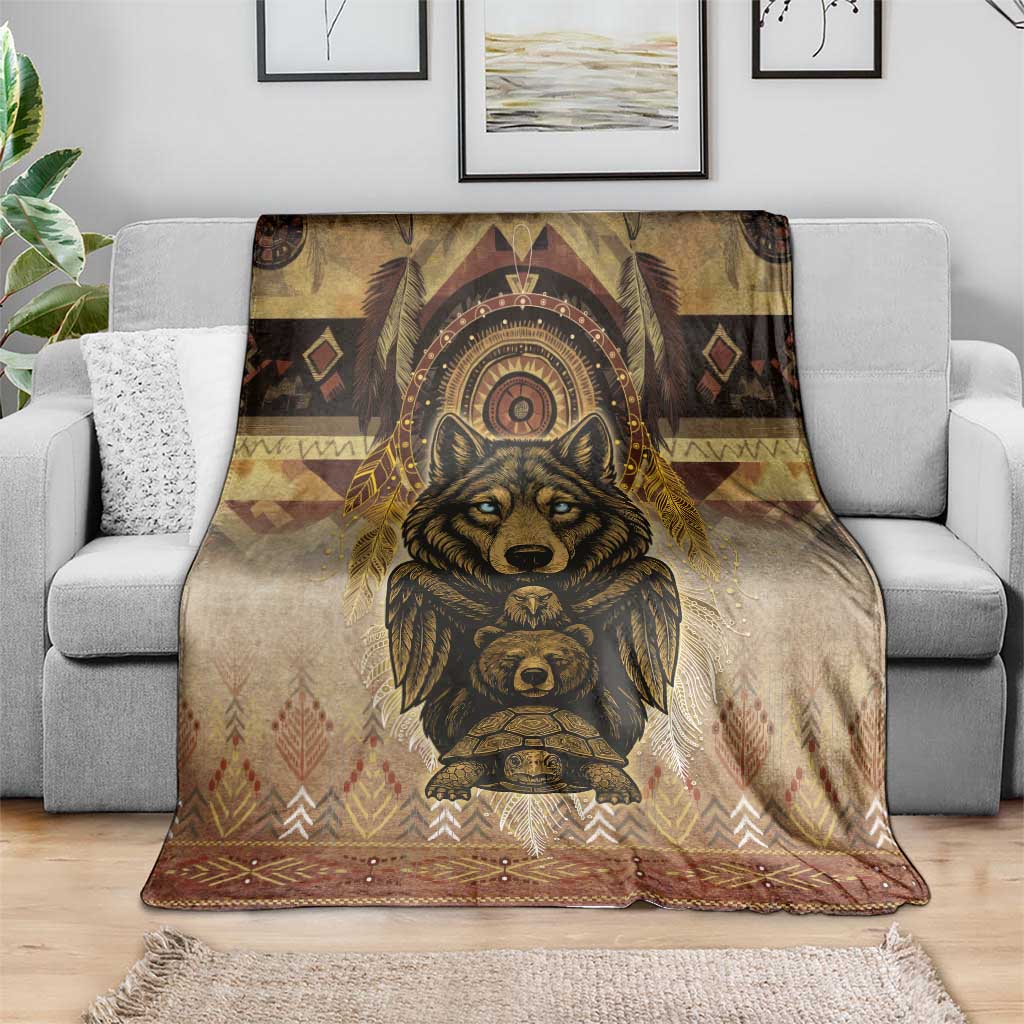 Native American Animal Spirit Blanket