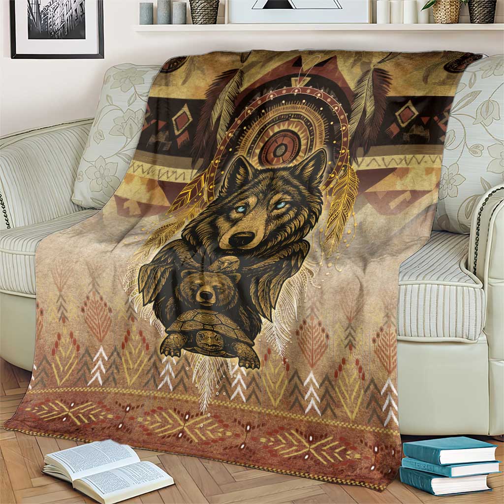Native American Animal Spirit Blanket