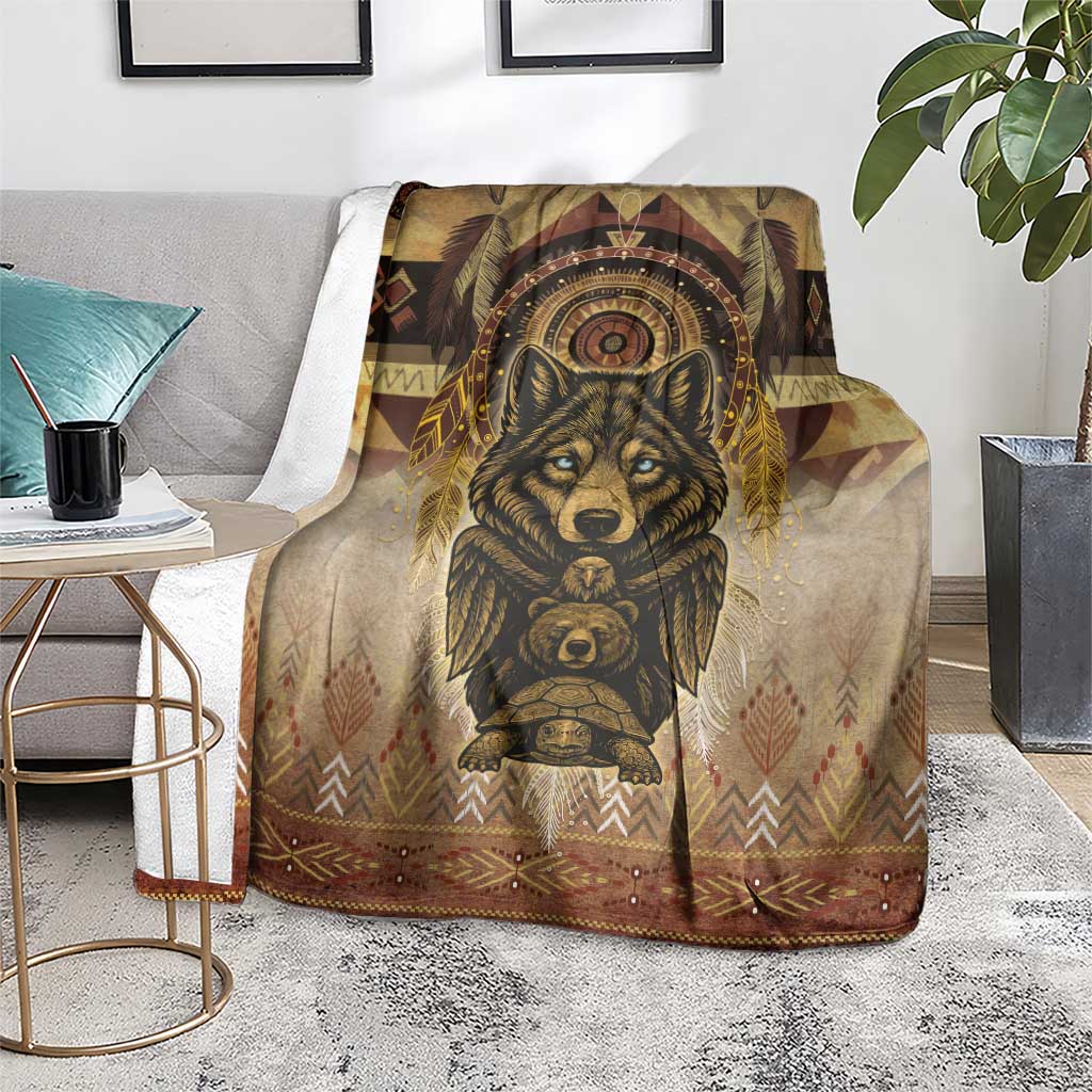 Native American Animal Spirit Blanket