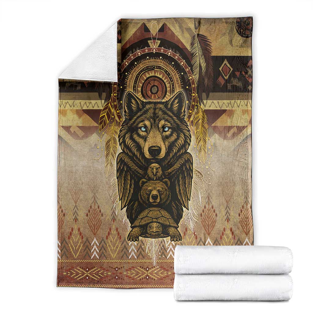 Native American Animal Spirit Blanket
