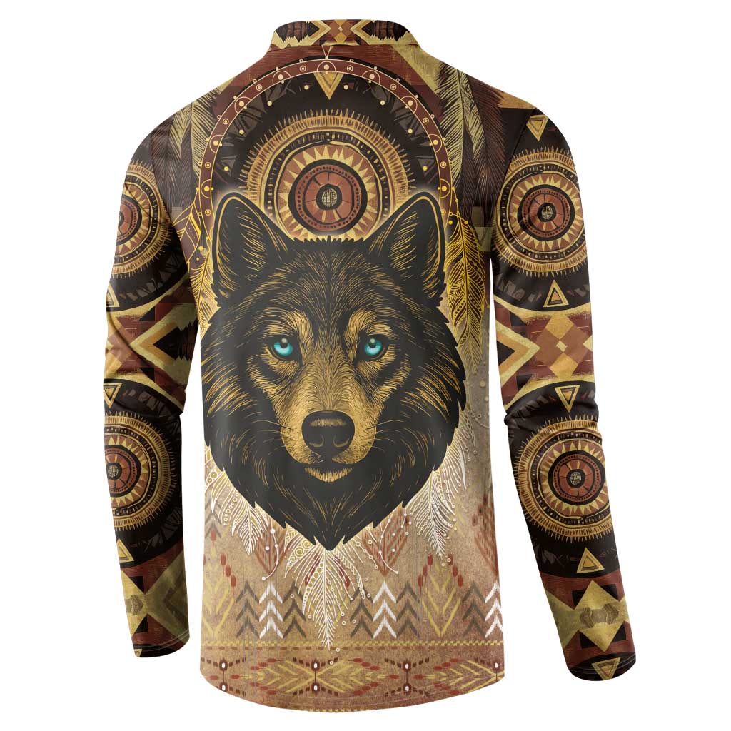 Native American Animal Spirit Button Sweatshirt