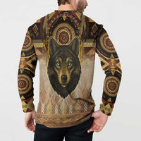 Native American Animal Spirit Button Sweatshirt