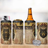 Native American Animal Spirit 4 in 1 Can Cooler Tumbler