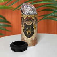 Native American Animal Spirit 4 in 1 Can Cooler Tumbler