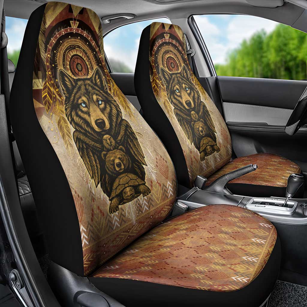 Native American Animal Spirit Car Seat Cover