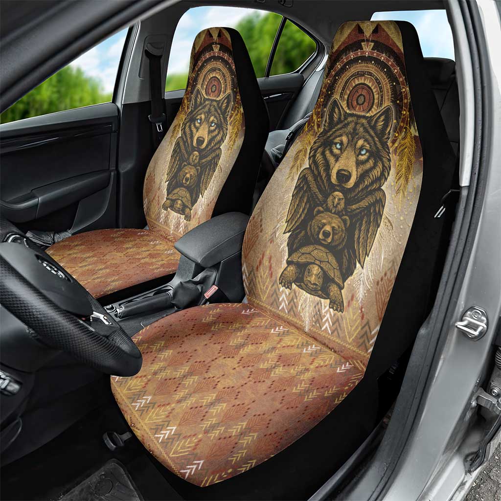 Native American Animal Spirit Car Seat Cover