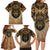 Native American Animal Spirit Family Matching Long Sleeve Bodycon Dress and Hawaiian Shirt