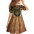 Native American Animal Spirit Family Matching Off The Shoulder Long Sleeve Dress and Hawaiian Shirt