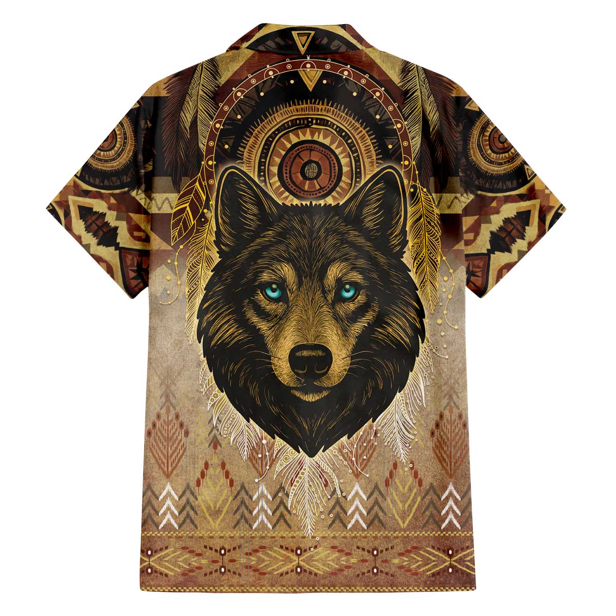 Native American Animal Spirit Family Matching Off The Shoulder Long Sleeve Dress and Hawaiian Shirt