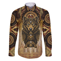 Native American Animal Spirit Family Matching Off The Shoulder Long Sleeve Dress and Hawaiian Shirt