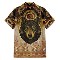 Native American Animal Spirit Family Matching Short Sleeve Bodycon Dress and Hawaiian Shirt