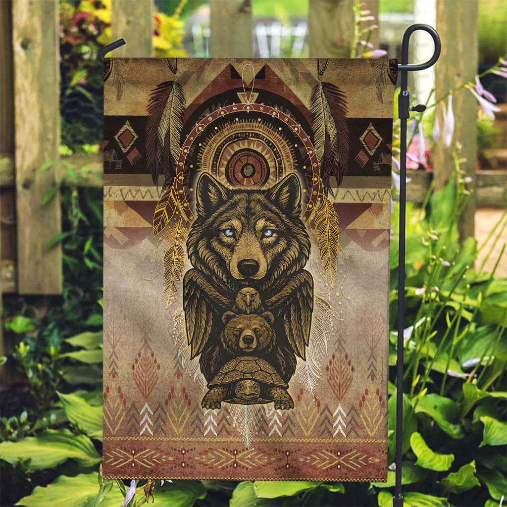 Native American Animal Spirit Garden Flag