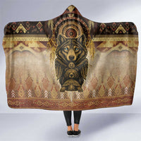 Native American Animal Spirit Hooded Blanket
