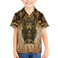 Native American Animal Spirit Kid Hawaiian Shirt