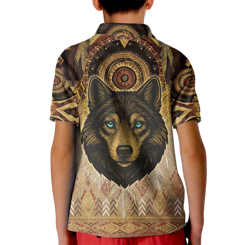 Native American Animal Spirit Kid Polo Shirt