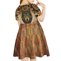 Native American Animal Spirit Kid Short Sleeve Dress