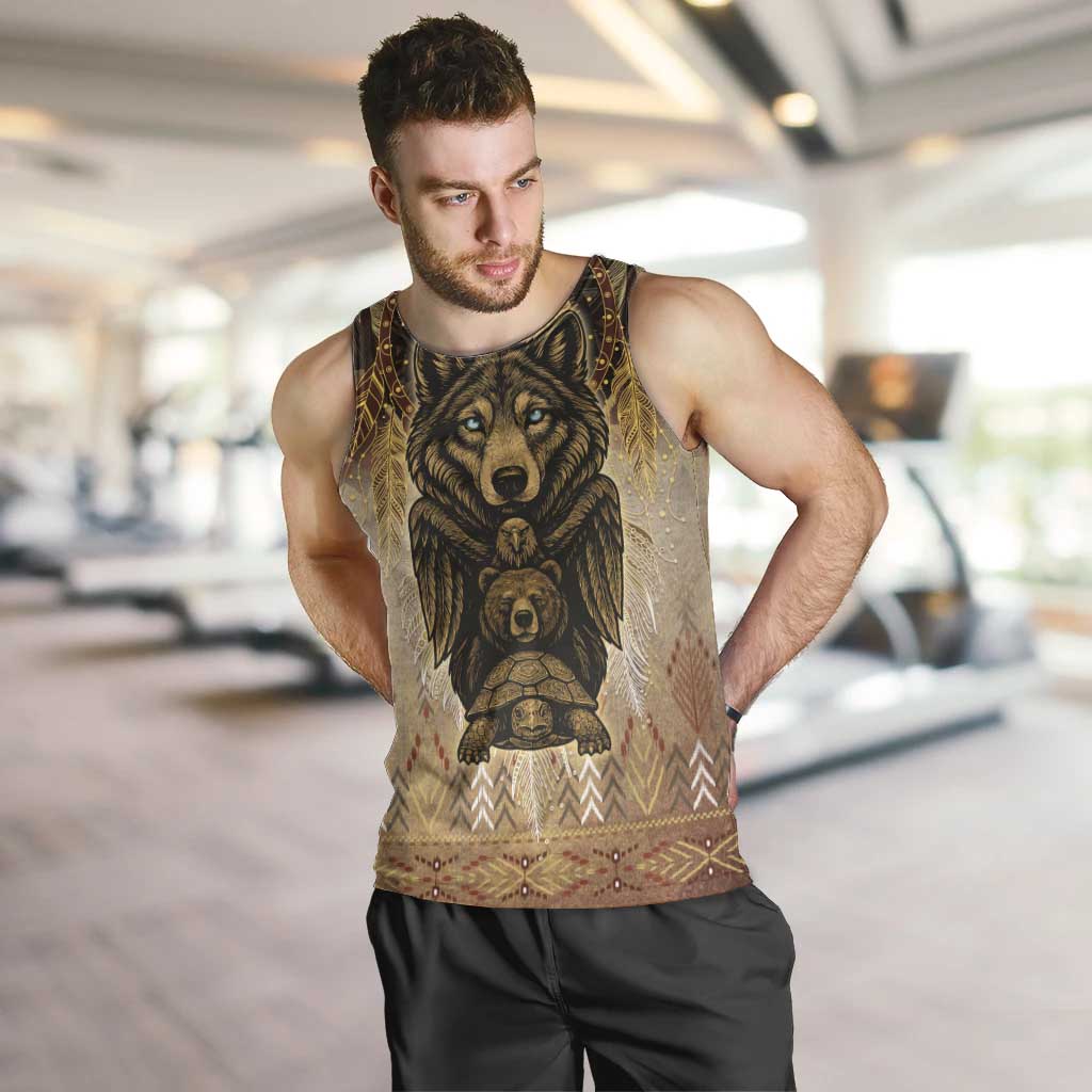 Native American Animal Spirit Men Tank Top