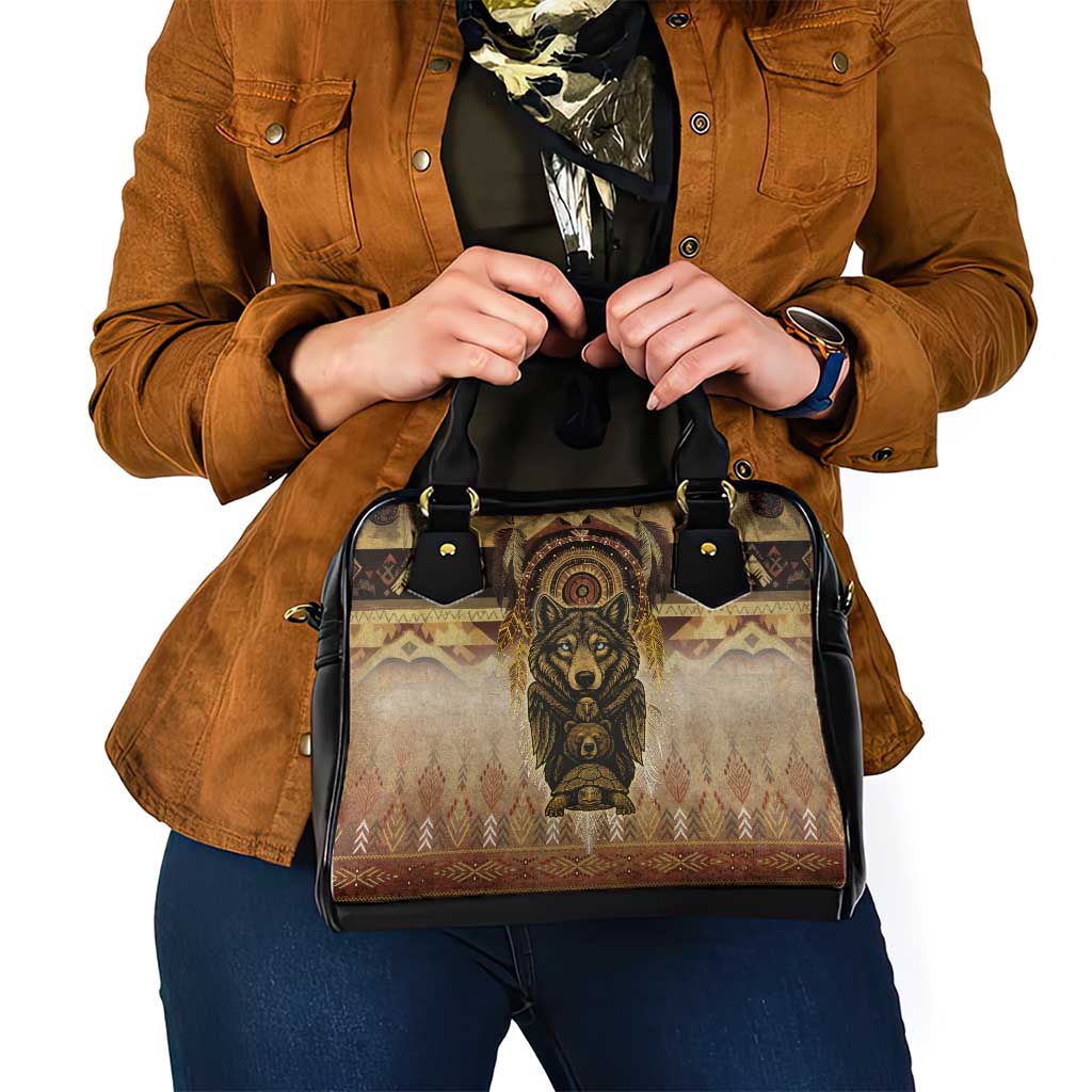 Native American Animal Spirit Shoulder Handbag