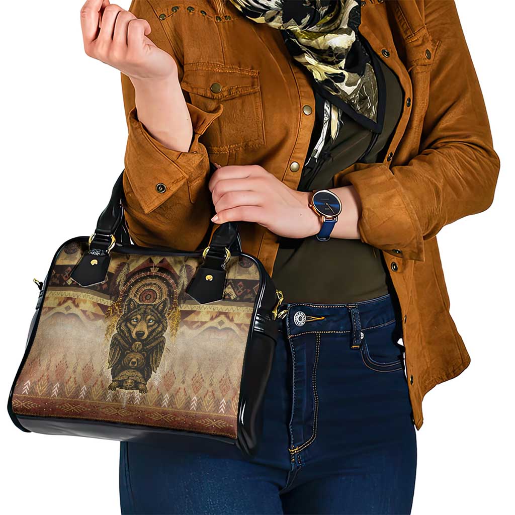 Native American Animal Spirit Shoulder Handbag