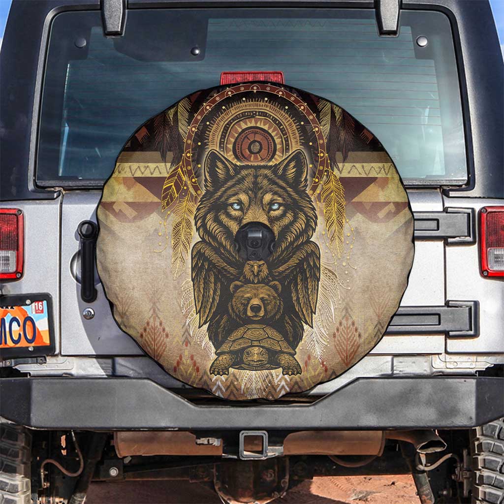 Native American Animal Spirit Spare Tire Cover