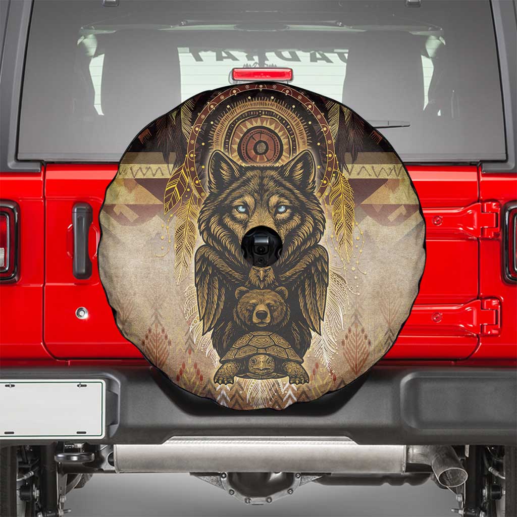 Native American Animal Spirit Spare Tire Cover