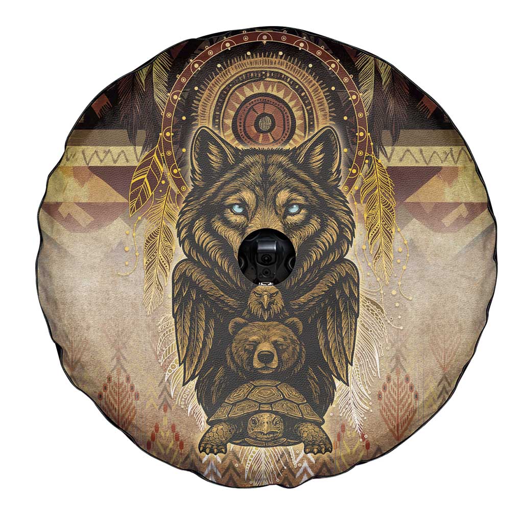 Native American Animal Spirit Spare Tire Cover