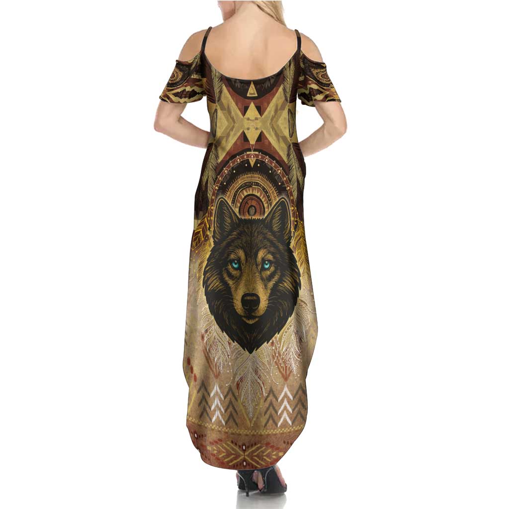 Native American Animal Spirit Summer Maxi Dress