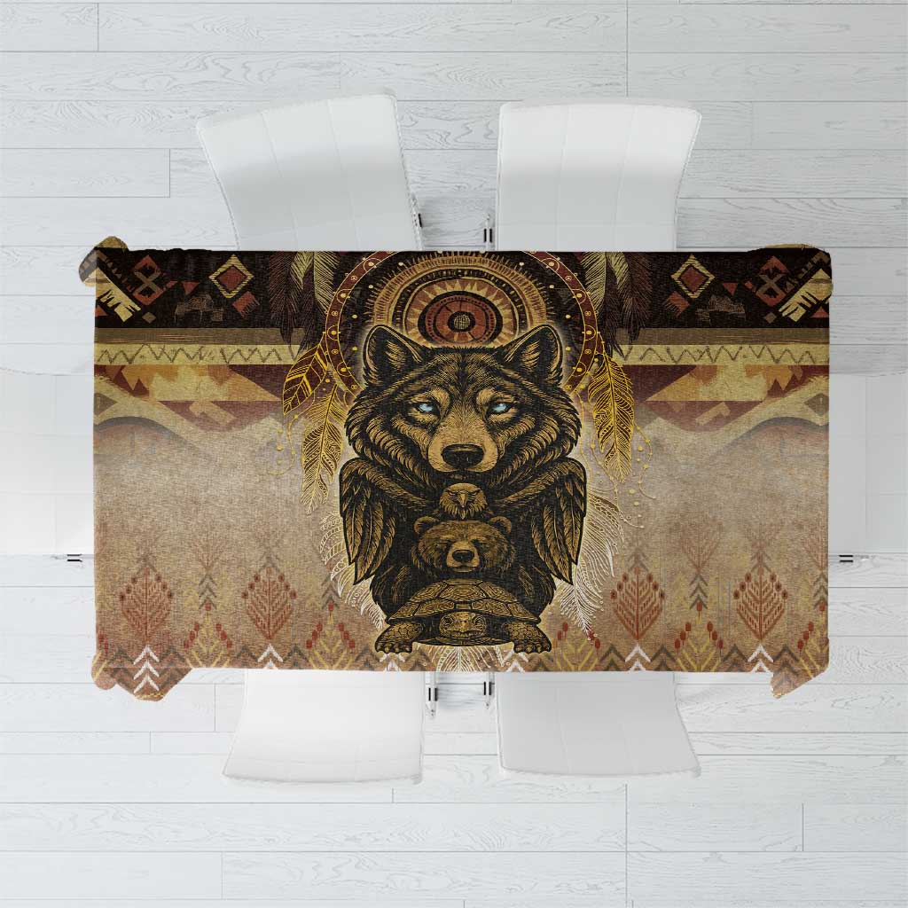 Native American Animal Spirit Tablecloth