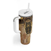 Native American Animal Spirit Tumbler With Handle