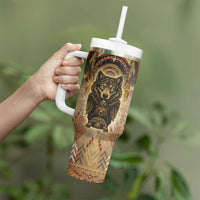 Native American Animal Spirit Tumbler With Handle