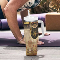 Native American Animal Spirit Tumbler With Handle