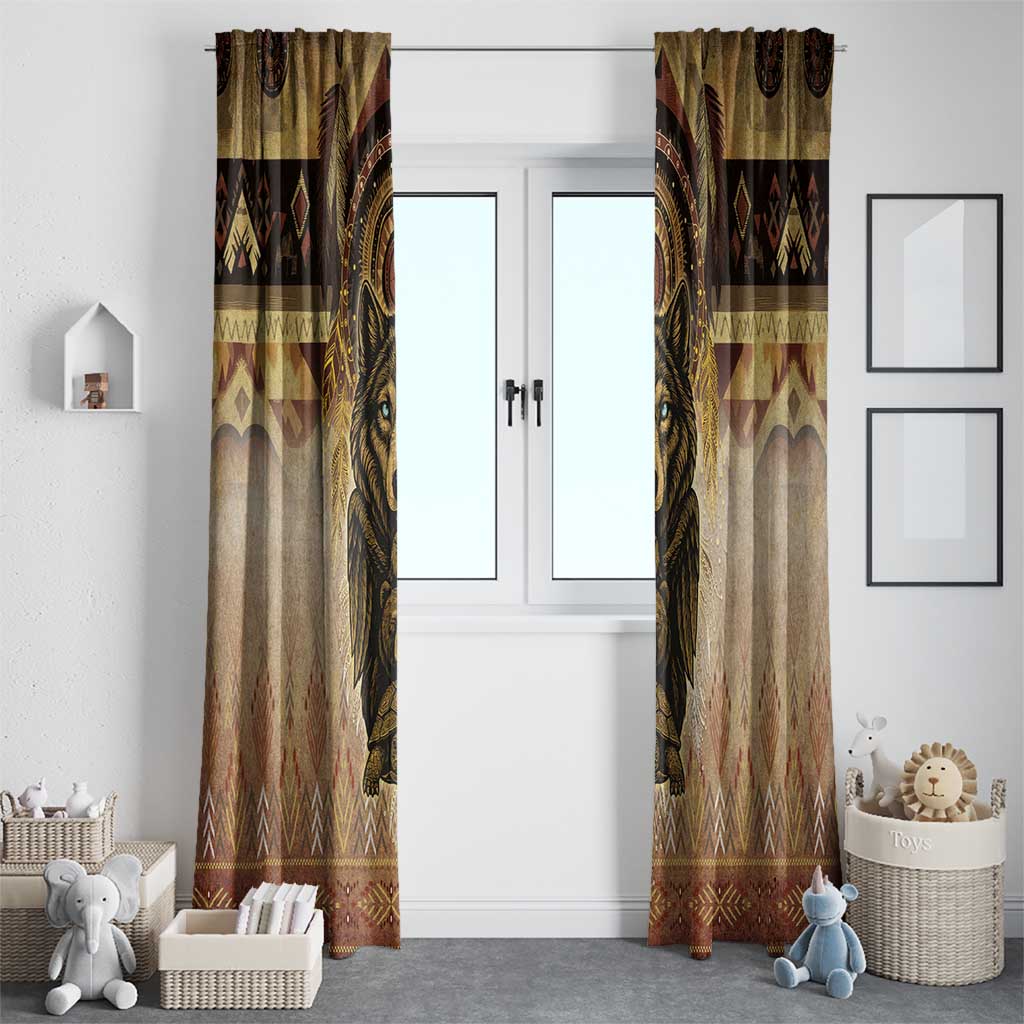Native American Animal Spirit Window Curtain