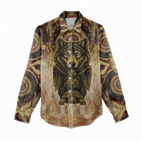 Native American Animal Spirit Women Casual Shirt