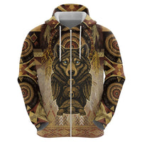 Native American Animal Spirit Zip Hoodie
