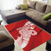 Custom Switzerland Football Area Rug Matterhorn Snow Shield